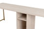 Nordure Twin Study Desk Travertino y Oro
